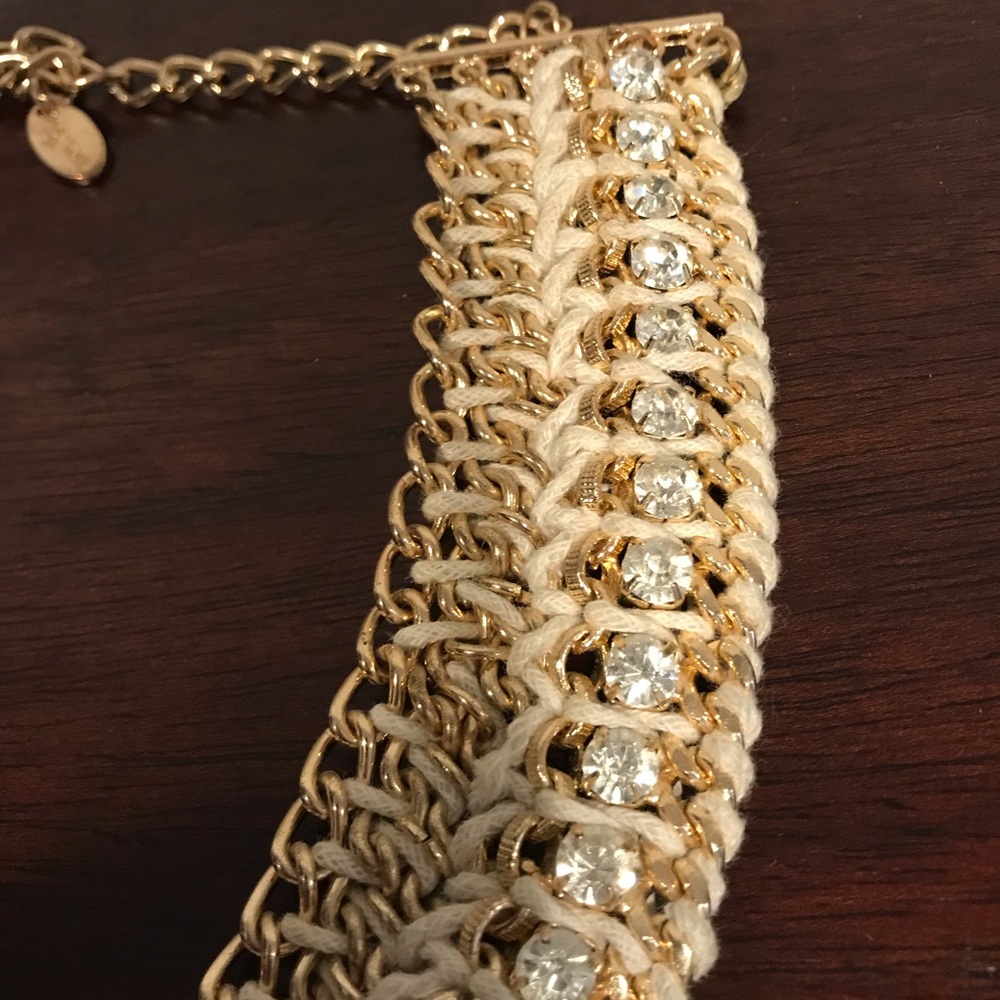 White Statement Necklace - image 2